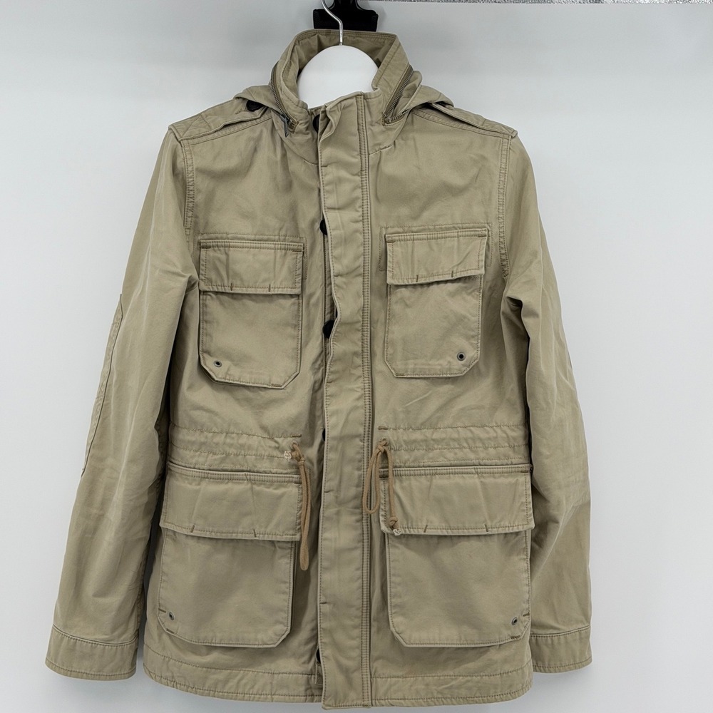 Lucky Brand Type L-54C Field Jacket Mens Medium Tan Khaki Military Utility Coat